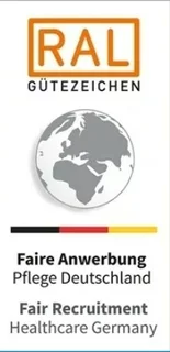 Logo des Gütesiegels Faire Anwerbung Pflege Deutschland – Beratung durch bpa International.